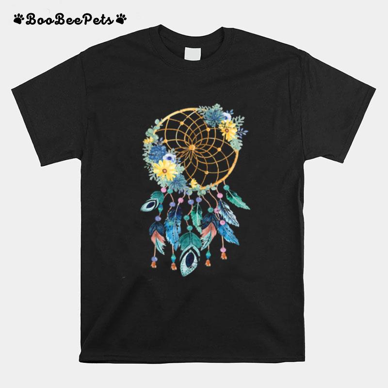 Hippie Dream Catcher Boho Native American Dreamcatcher T-Shirt