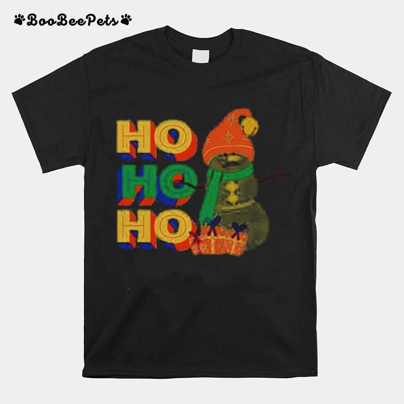 Ho Ho Ho Christmas Snowman T-Shirt