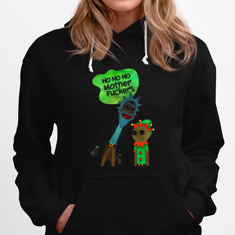 Ho Ho Ho Mother Fuckers Rick And Morty Chriatmas Hoodie