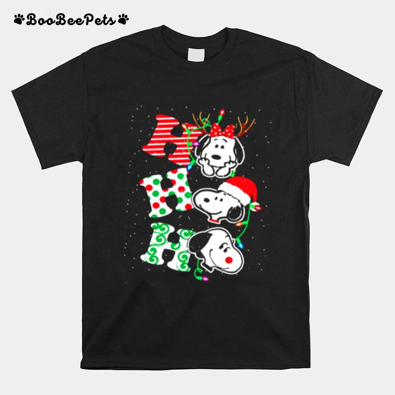 Ho Ho Ho Snoopy Christmas T-Shirt