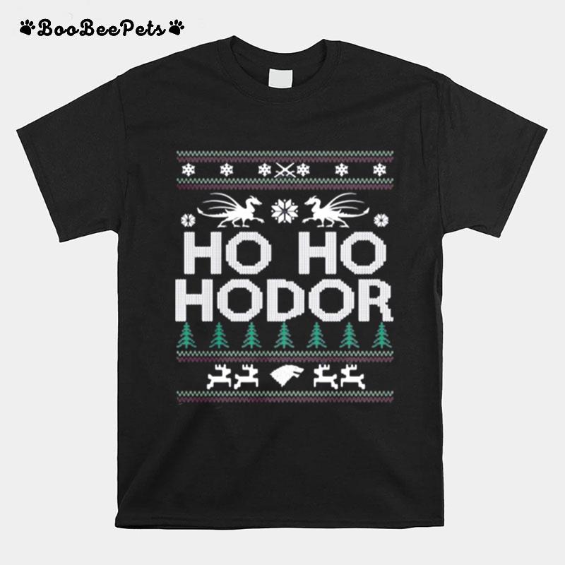 Ho Ho Hodor Toothless Merry Xmas T-Shirt