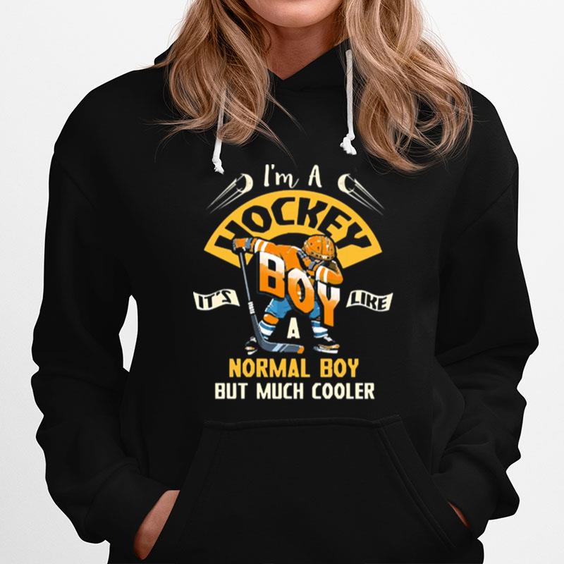 Hockey Boy Its Like A Normal Boy But Much Cooler Dabbing Winter Sport Hoodie