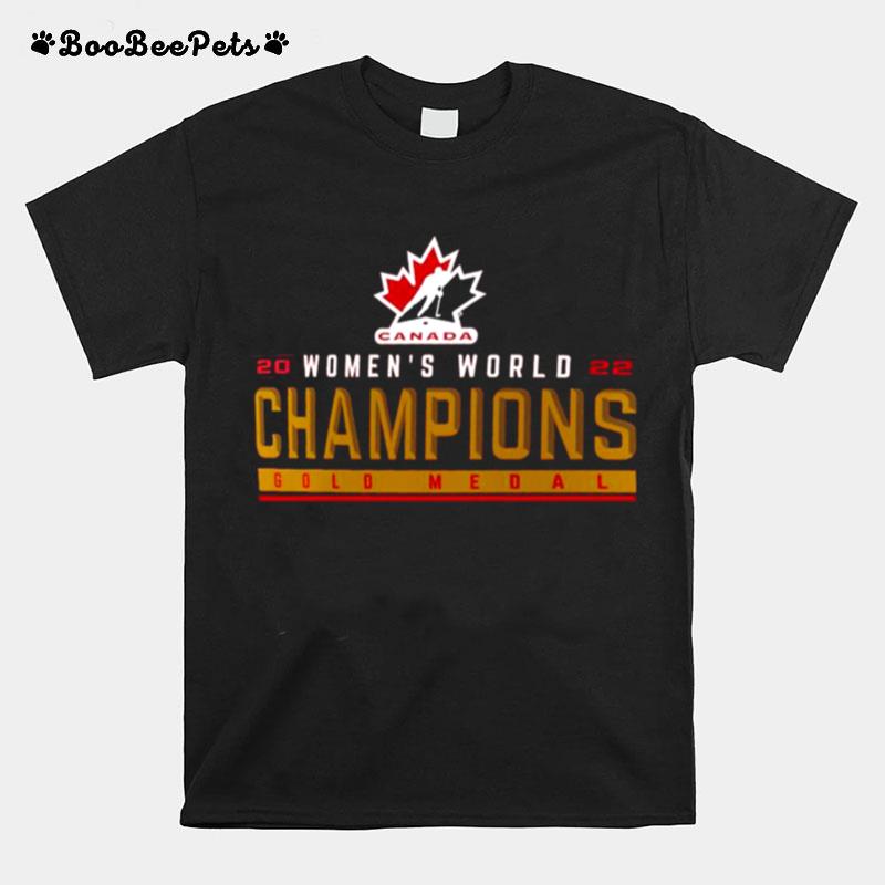 Hockey Canada 2022 Womens Ice Hockey World Champions %E2%80%93 T-Shirt