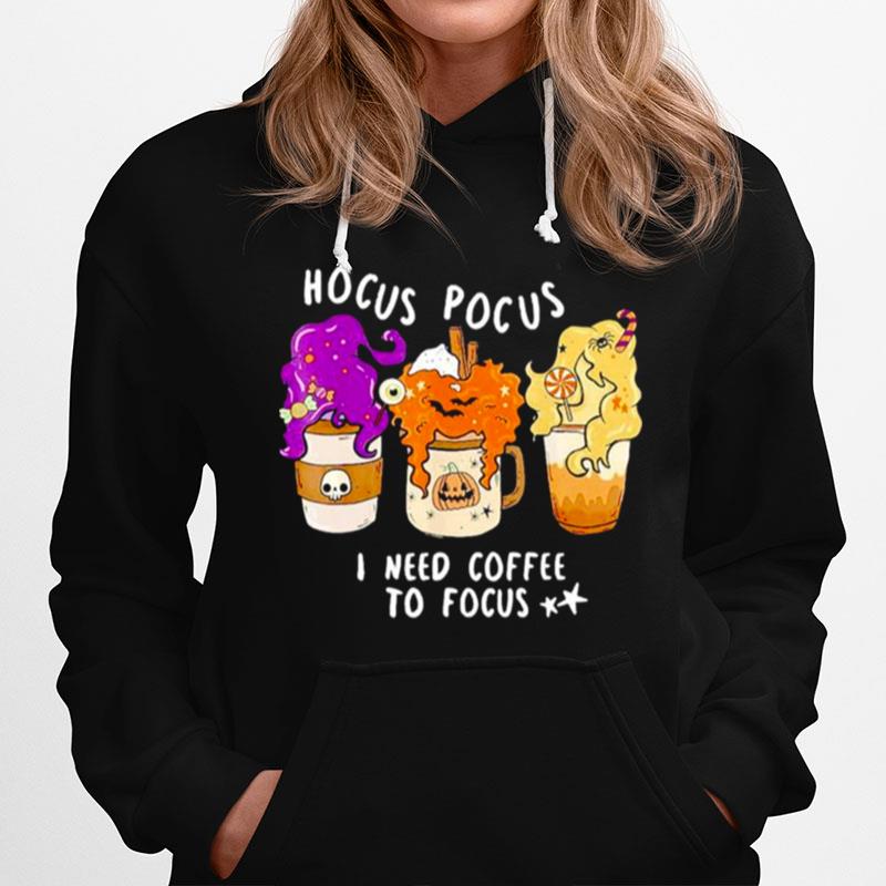 Hocus Pocus I Need Coffee To Focus Halloween Hoodie