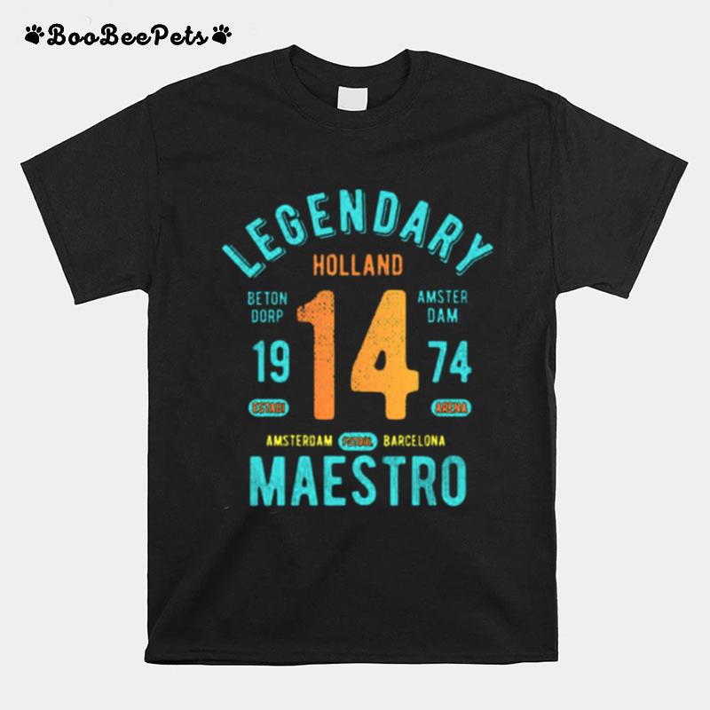 Holland Legendary Maestro 14 Oranje Football T-Shirt