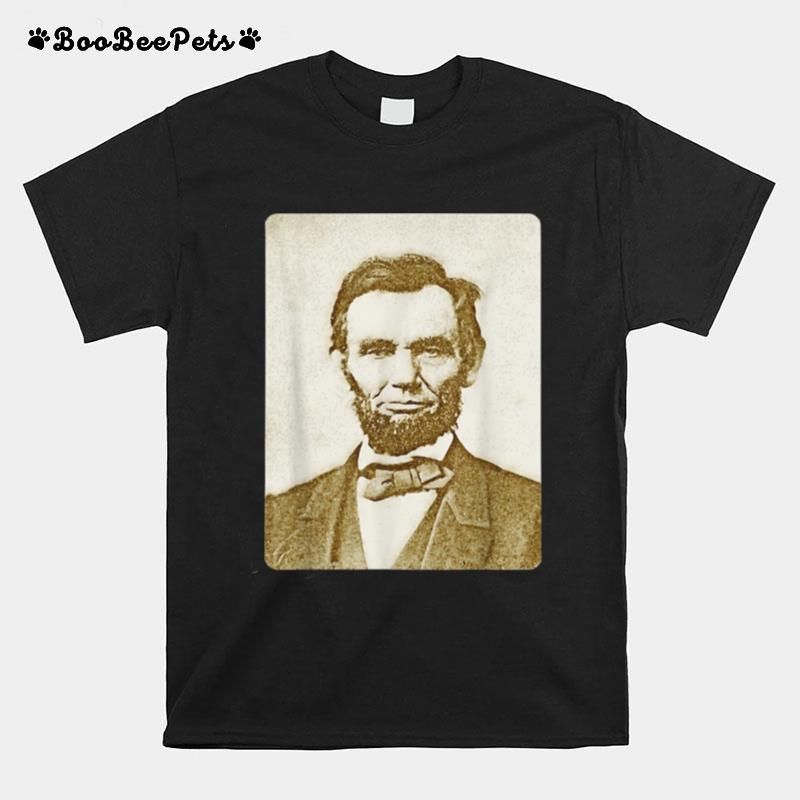 Honest Abe Lincoln Watercolor Painting Sepia T-Shirt