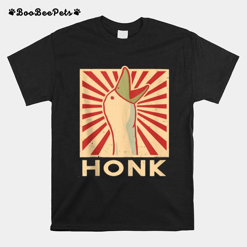 Honk Goose Duck Chicken Meme Idea T-Shirt