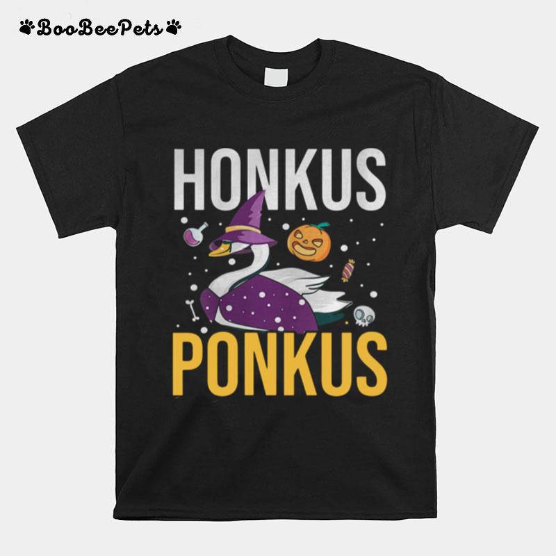 Honkus Ponkus Funny Halloween Witches Duck Gifts T-Shirt