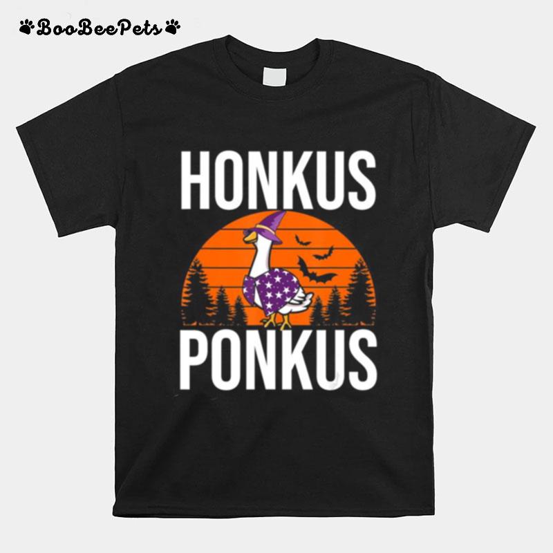 Honkus Ponkus Halloween Witches Duck T-Shirt
