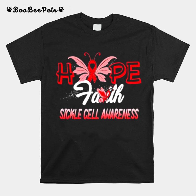 Hope Faith Sickle Cell Awareness T-Shirt