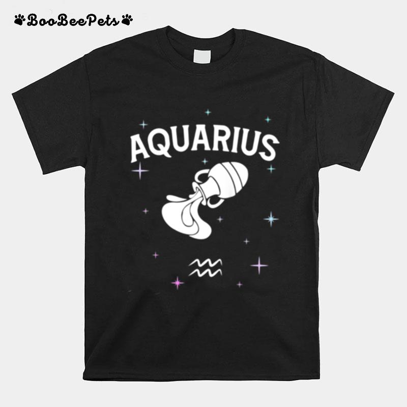 Horoscope Aquarius Symbol Zodiac Costume T-Shirt