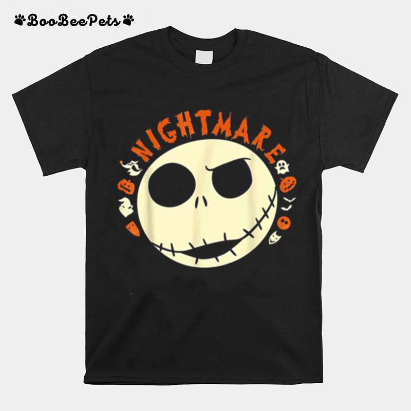 Horror Art The Nightmare Before Christmas Jack Disney Halloween T-Shirt
