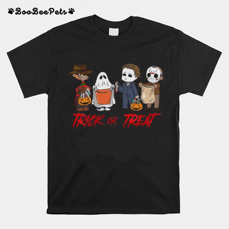Horror Character Trick Or Treat Halloween T-Shirt