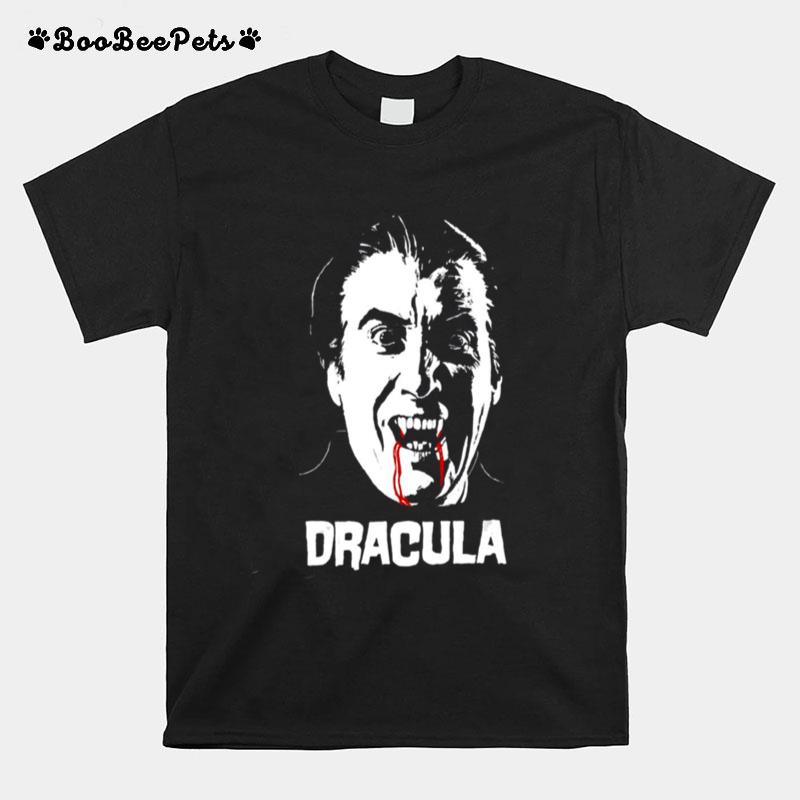 Horror Halloween Dracula Vampire Horror Flick White T-Shirt