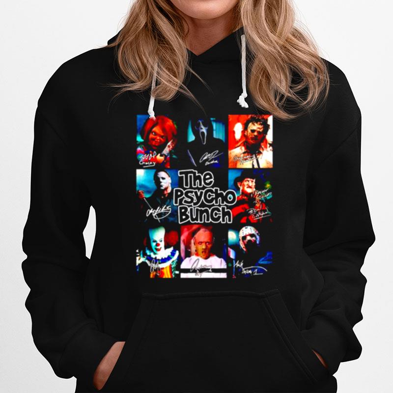 Horror Halloween The Psycho Bunch Signatures Hoodie