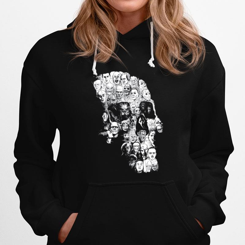 Horror Icons Skull By Halloween Characters Hoodie