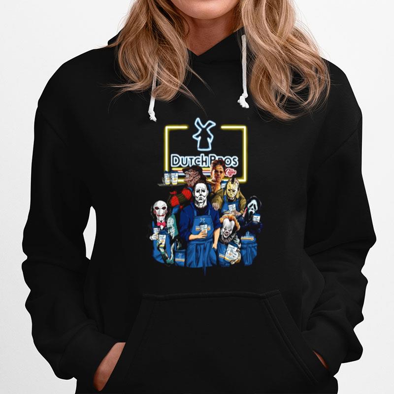 Horror Movie Character Dutch Bros Coffee Hoodie