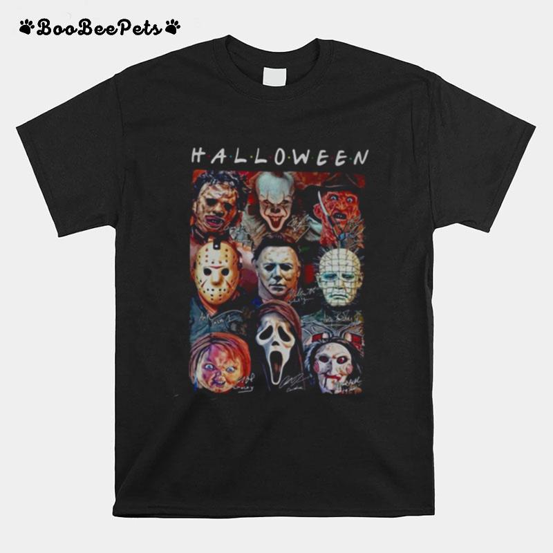 Horror Movie Character Friends Tv Show Halloween T-Shirt