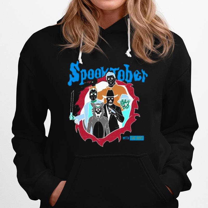 Horror Movie Character Spooktober With The Boys 2022 Halloween Hoodie