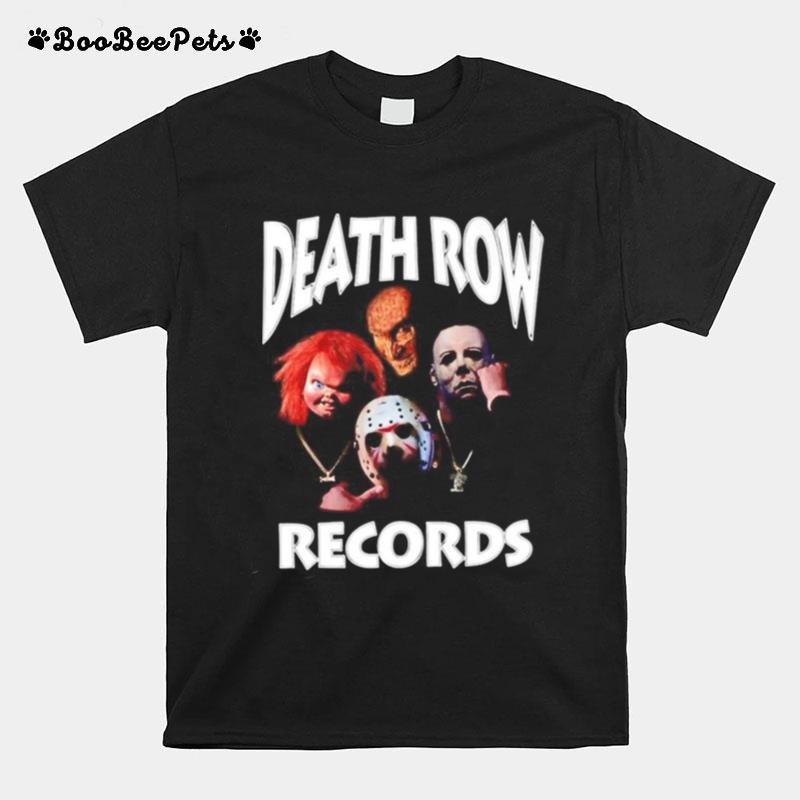 Horror Movie Characters Death Row Records T-Shirt