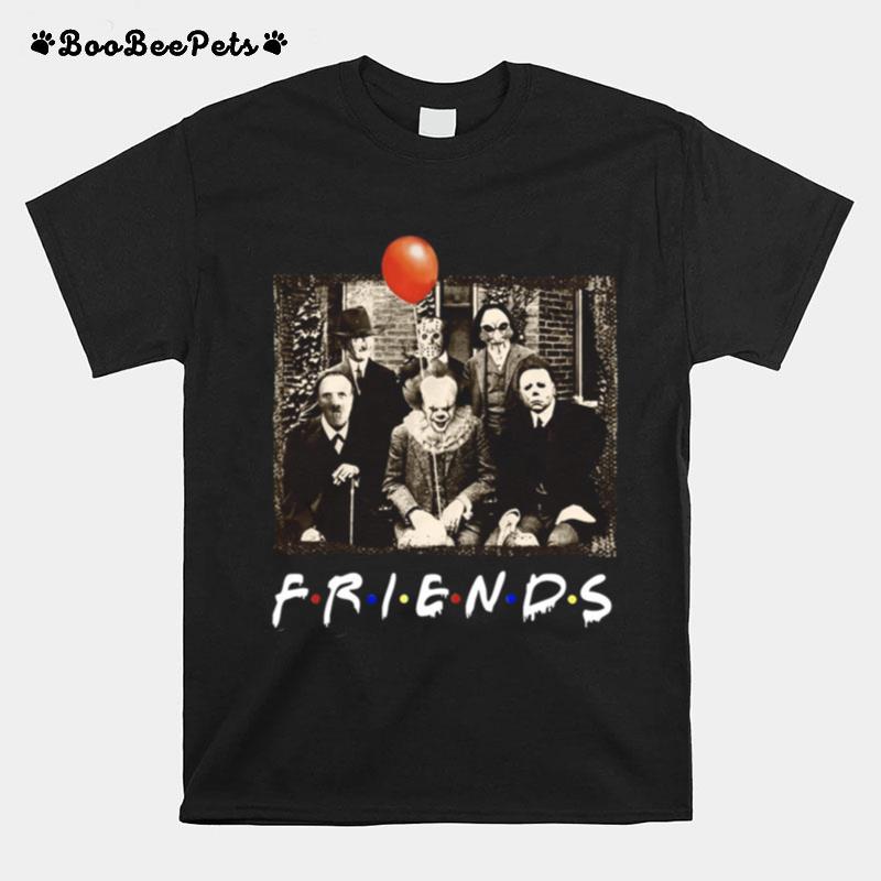 Horror Movie Characters Friends Tv Show T-Shirt