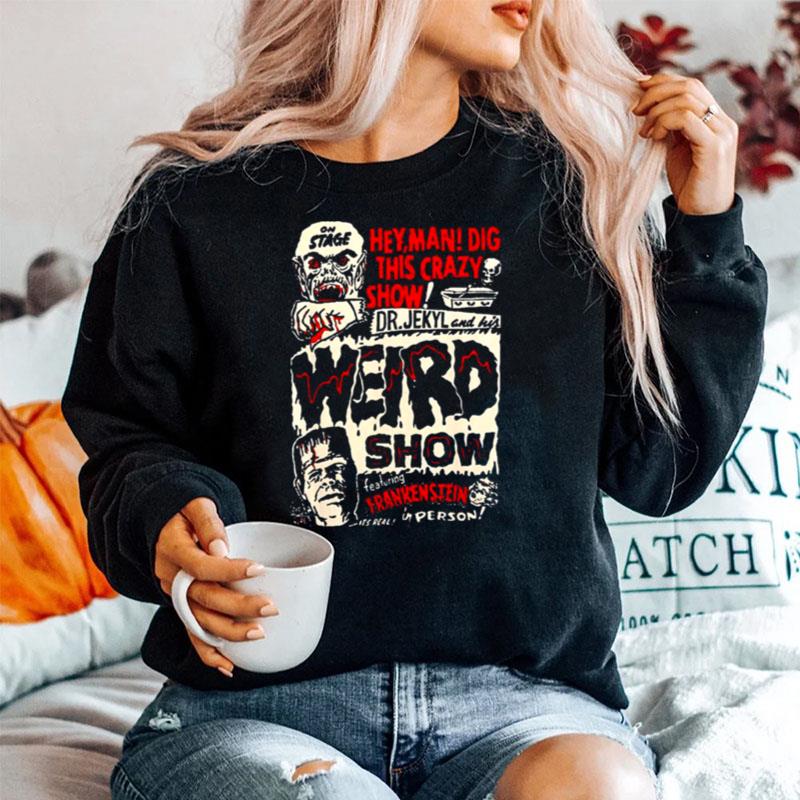 Horror Movie Monster Vintage Halloween Frankenstein Sweater