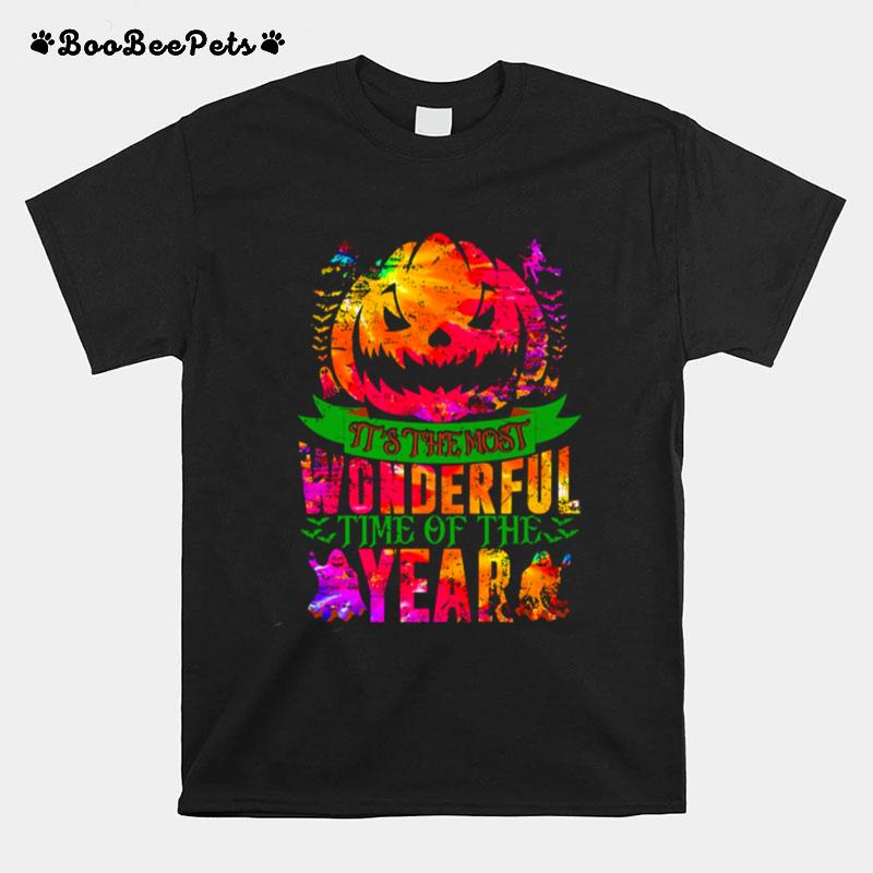 Horror Pumpkin Spooky Season Fall 5 Halloween T-Shirt