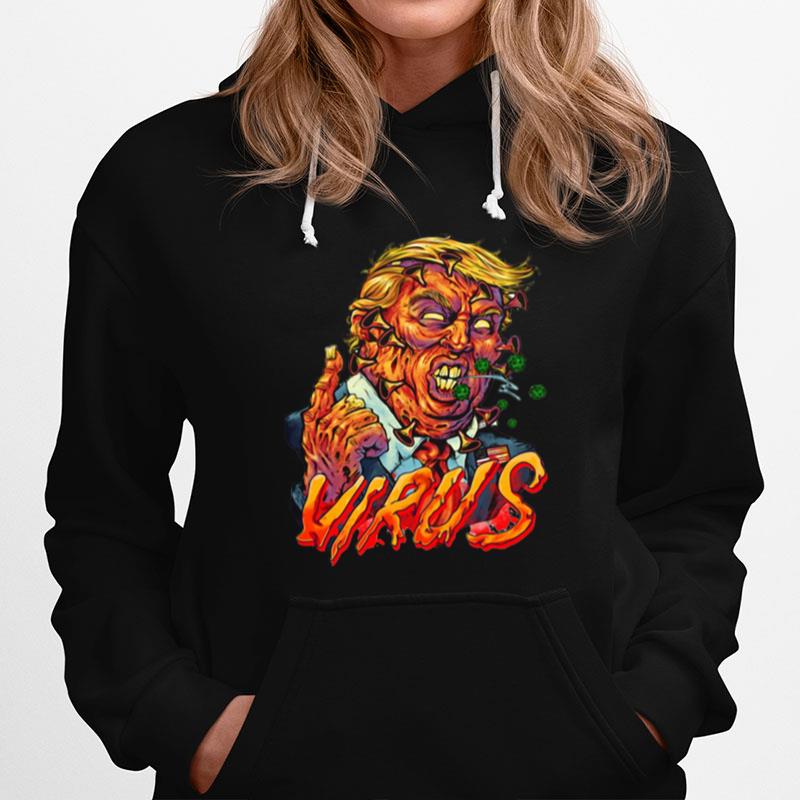 Horror Trump Virus Halloween Hoodie