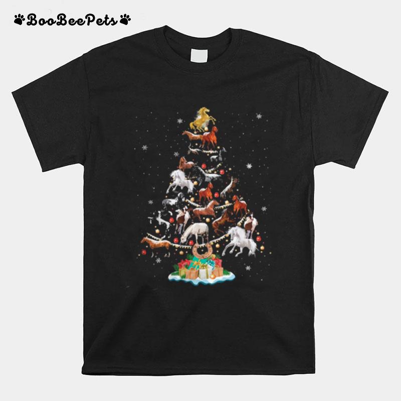 Horse Christmas Tree T-Shirt