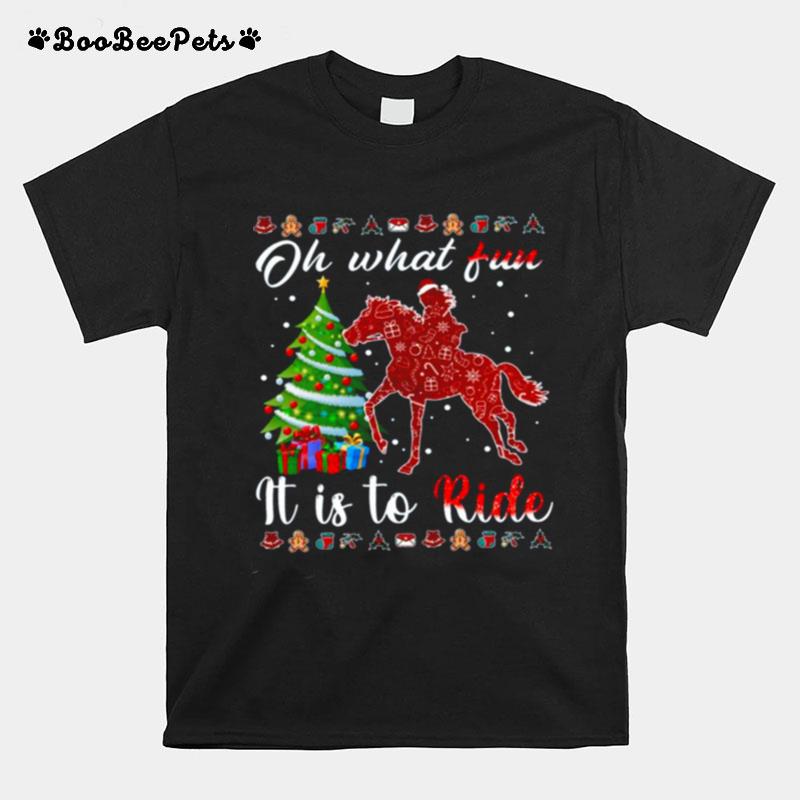 Horse Riding Christmas T-Shirt
