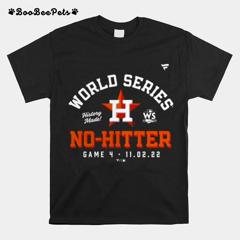 Houston Astros 2022 World Series No Hitter Game 4 T-Shirt