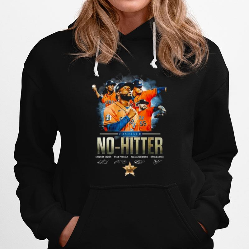 Houston Astros Combined No Hitter Signatures Hoodie