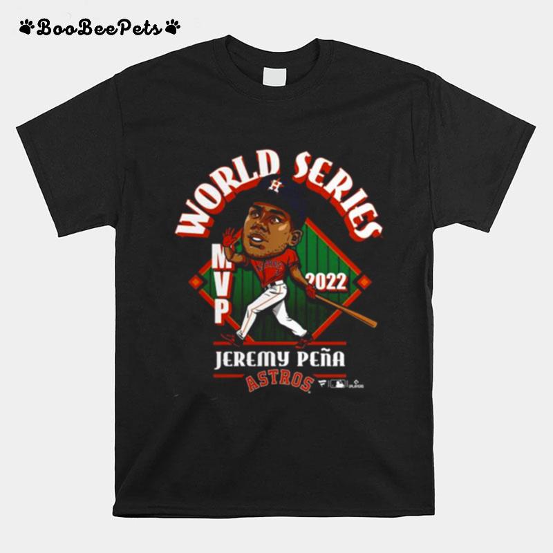 Houston Astros Jeremy Pena Black 2022 World Series Champions Mvp T-Shirt