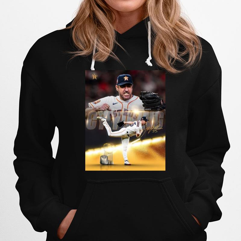 Houston Astros Justin Verlander 2022 Cy Young Award Winner Signature Hoodie