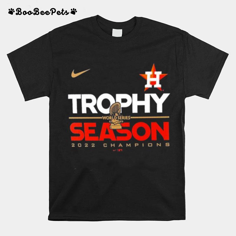 Houston Astros Nike 2022 World Series Champions Commissioners Trophy T-Shirt