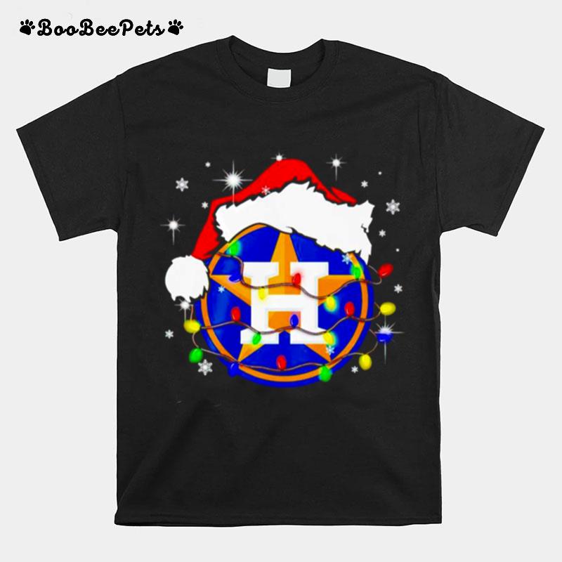 Houston Astros Santa Claus Christmas T-Shirt