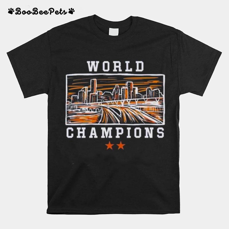 Houston Astros Skylines World Champions 2022 T-Shirt