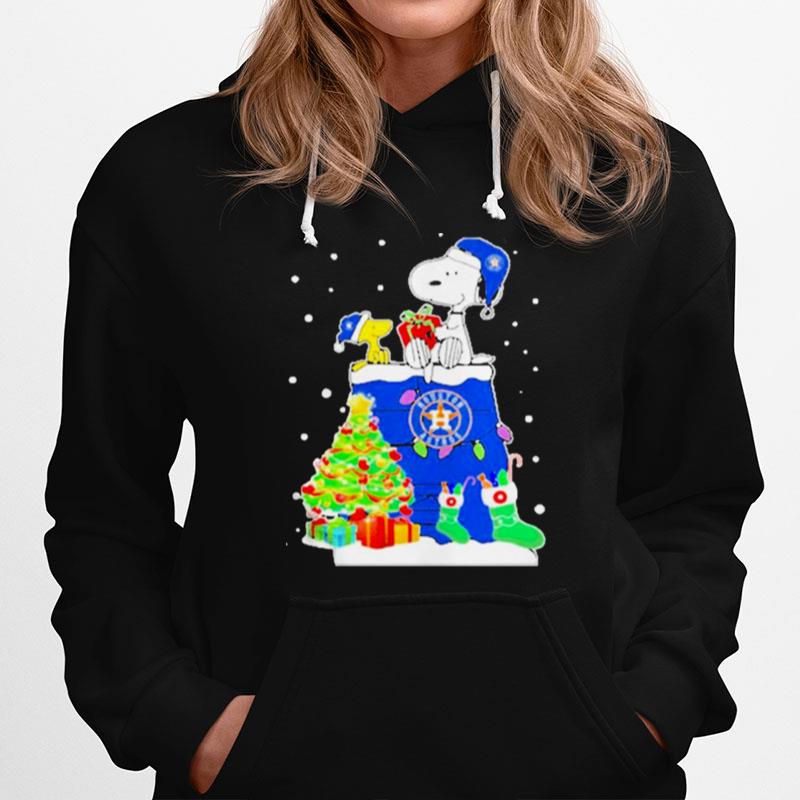 Houston Astros Snoopy And Woodstock Merry Christmas 2022 Hoodie