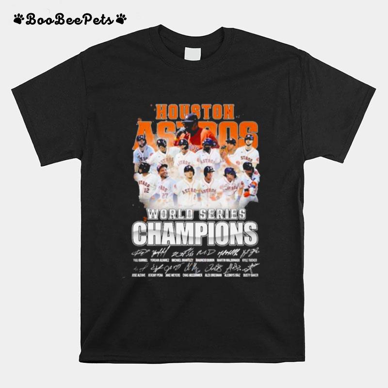 Houston Astros World Series Champions 2022 Signatures T-Shirt