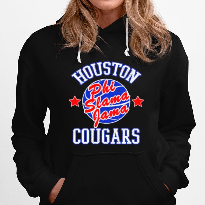 Houston Basketball College America Distressed Phi Slama Jama Vintage Hoodie