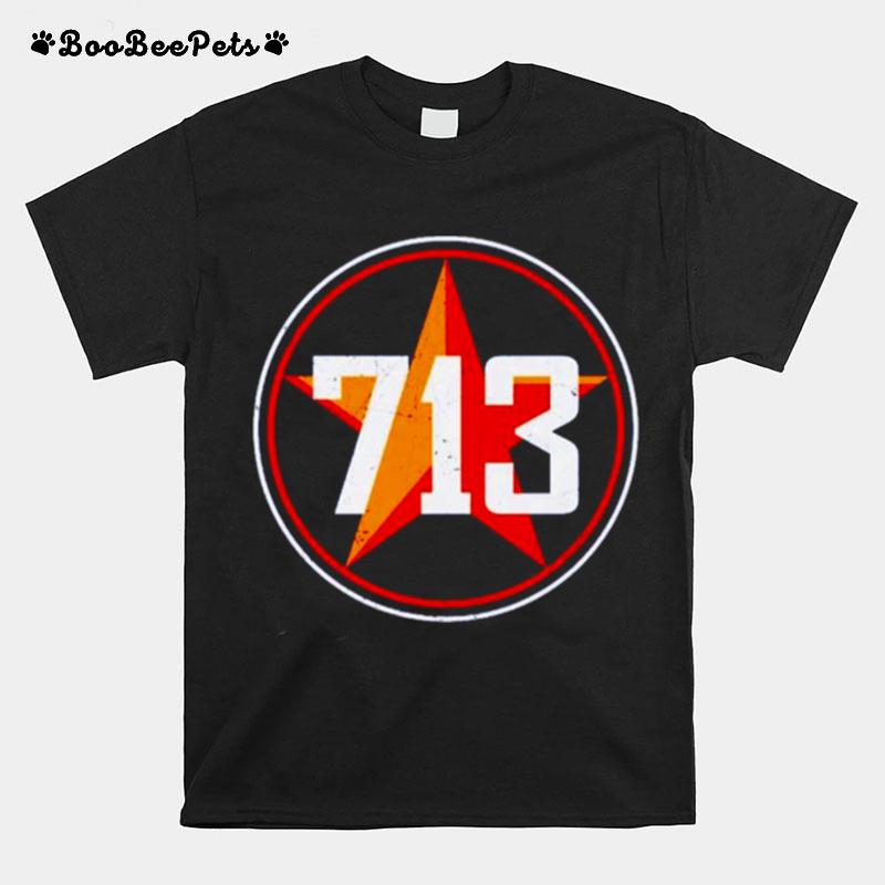 Houston Texas 713 Star T-Shirt