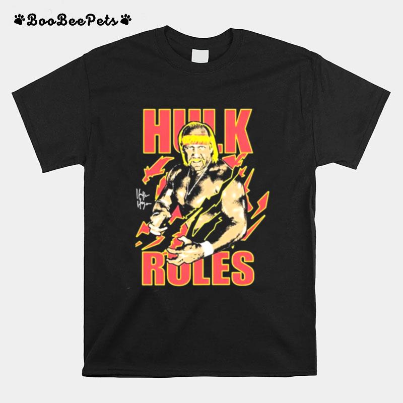 Hulk Hogan Neon Collection Signature T-Shirt