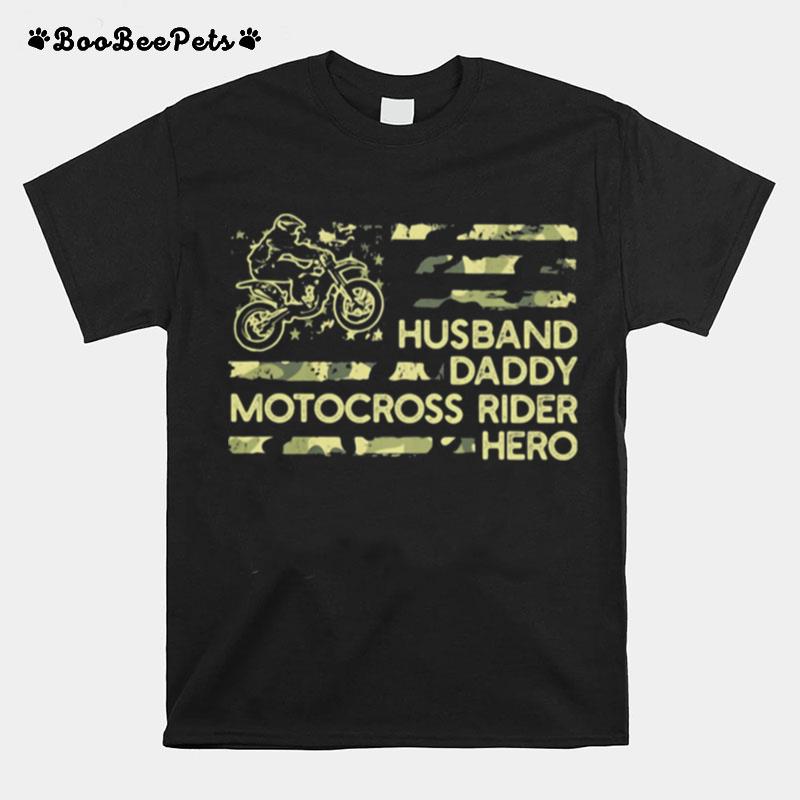 Husban Dady Motocross Rider Hero T-Shirt
