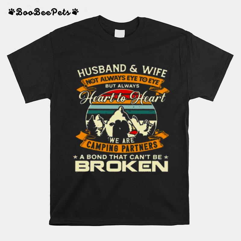 Husband Ans Wife Not Awlays Eye To Eye But Always Heart To Heart T-Shirt