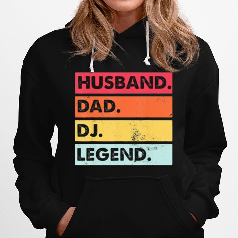 Husband Dad Dj Legend Vintage Hoodie