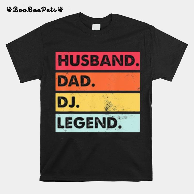 Husband Dad Dj Legend Vintage T-Shirt