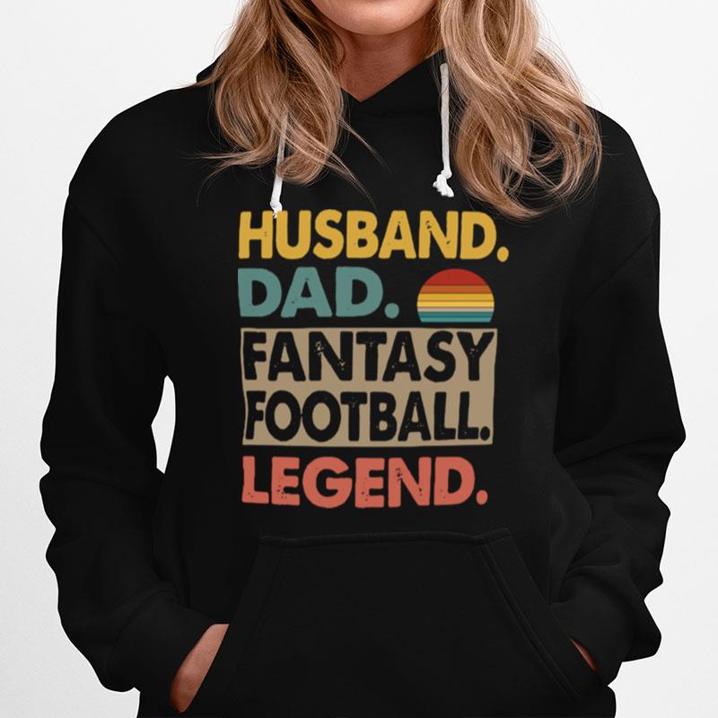 Husband Dad Fantasy Football Legend Vintage Hoodie