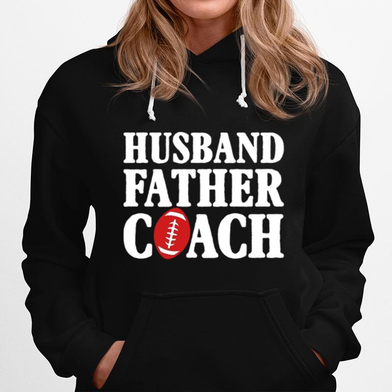 Husband Father Coach Rugby Lovers Design Hoodie