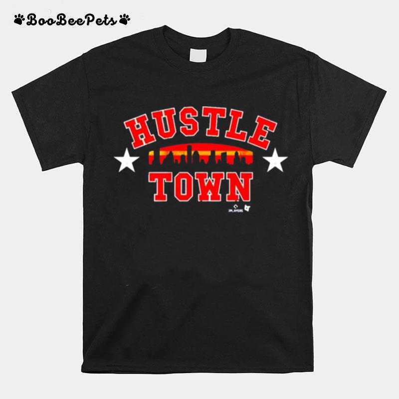 Hustle Town Texas Playoff Baseball T-Shirt