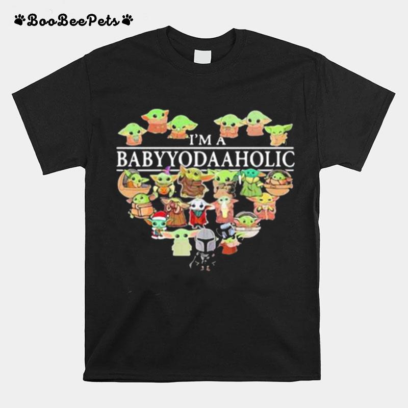 I Am A Baby Yoda Aholic Heart Lover Star Wars T-Shirt